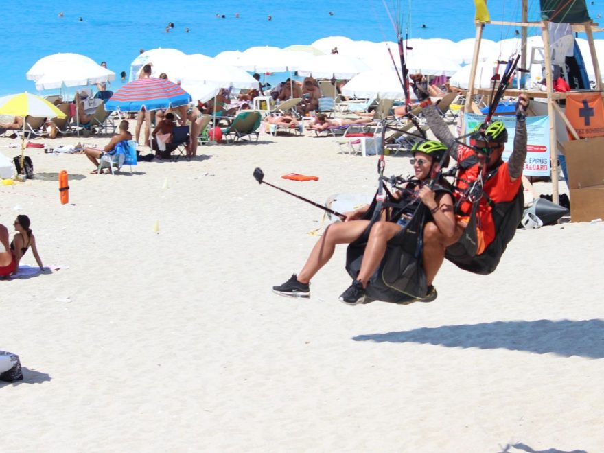 paragliding beach